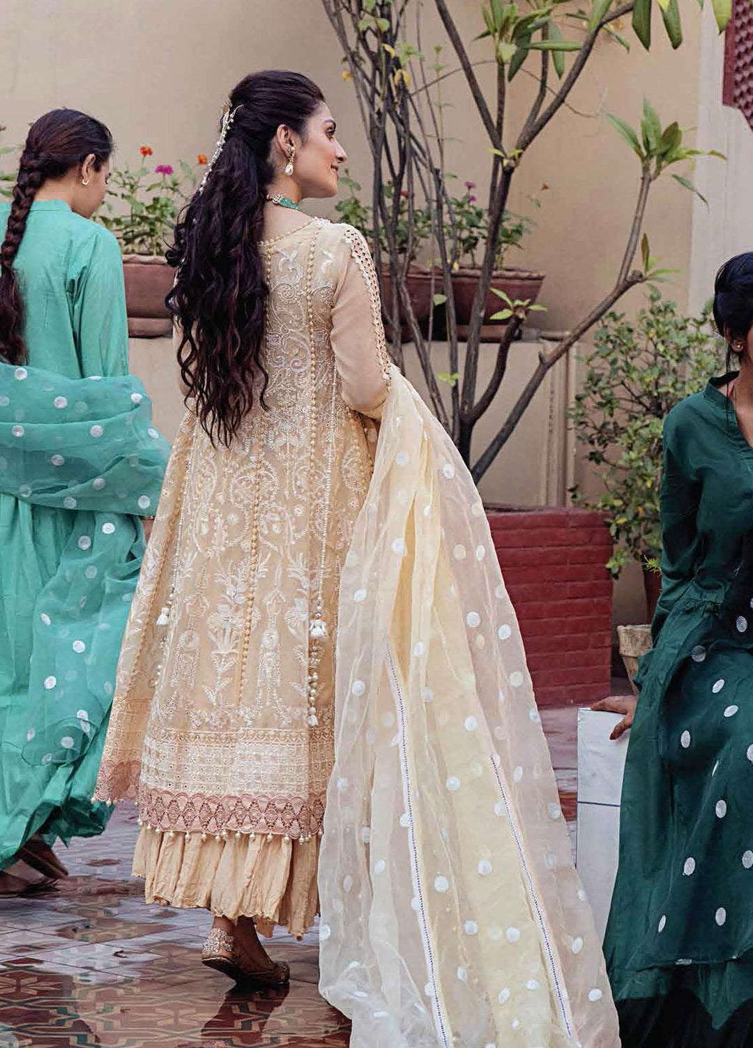 Mushq Chikankari Cotton Net Suits Unstitched 3 Piece MFC21-08 SAHIBA - Festive Collection