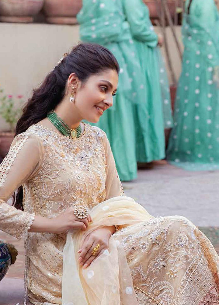 Mushq Chikankari Cotton Net Suits Unstitched 3 Piece MFC21-08 SAHIBA - Festive Collection