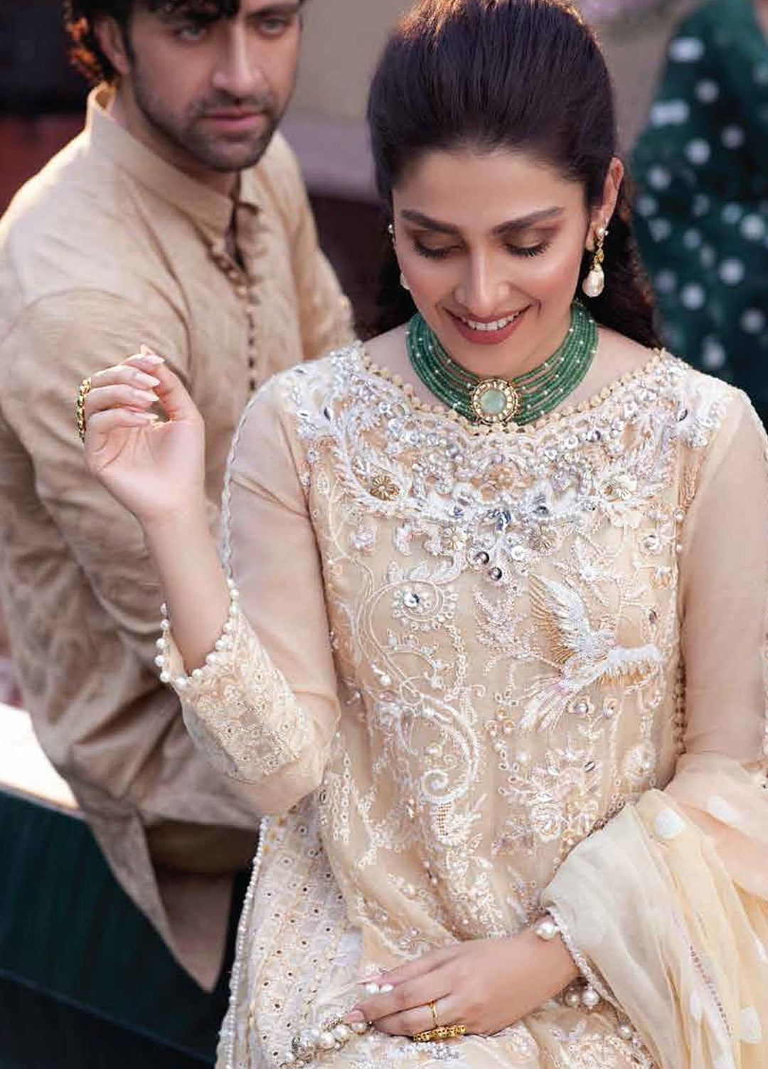 Mushq Chikankari Cotton Net Suits Unstitched 3 Piece MFC21-08 SAHIBA - Festive Collection