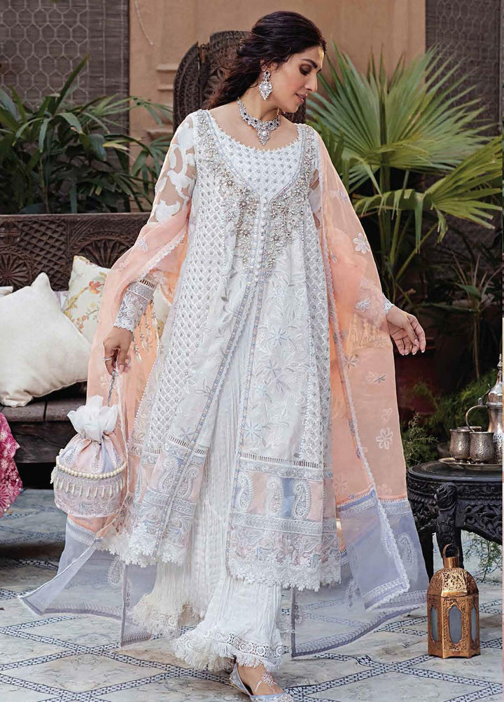 Mushq Chikankari Cotton Net Suits Unstitched 3 Piece MFC21-10 JANA - Festive Collection