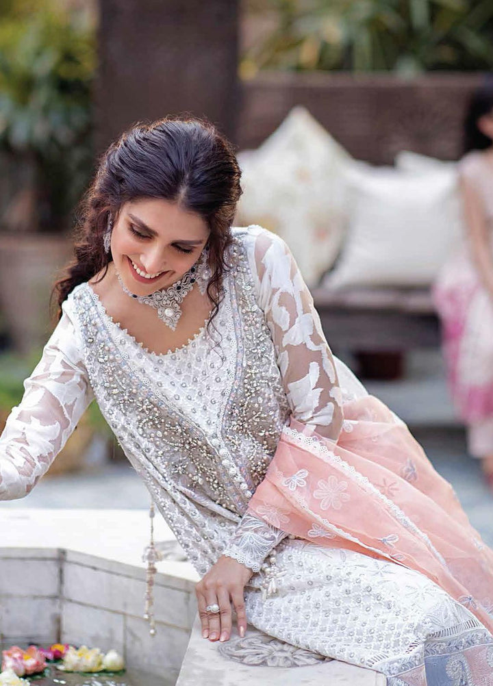 Mushq Chikankari Cotton Net Suits Unstitched 3 Piece MFC21-10 JANA - Festive Collection