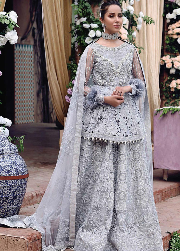 Dhee Rani By Mushq Embroidered Net Suits Unstitched 3 Piece MQ21WD TDL21-01 Amal - Wedding Collection