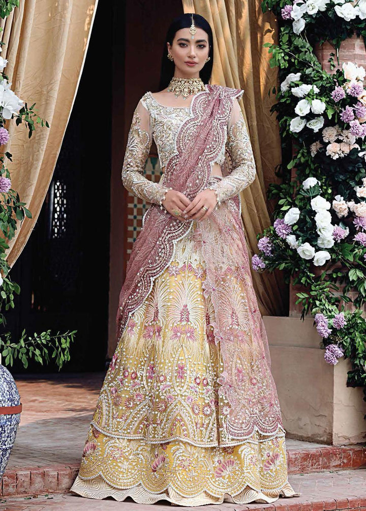 Dhee Rani By Mushq Embroidered Net Suits Unstitched 3 Piece MQ21WD TDL21-06 Wafaa - Wedding Collection