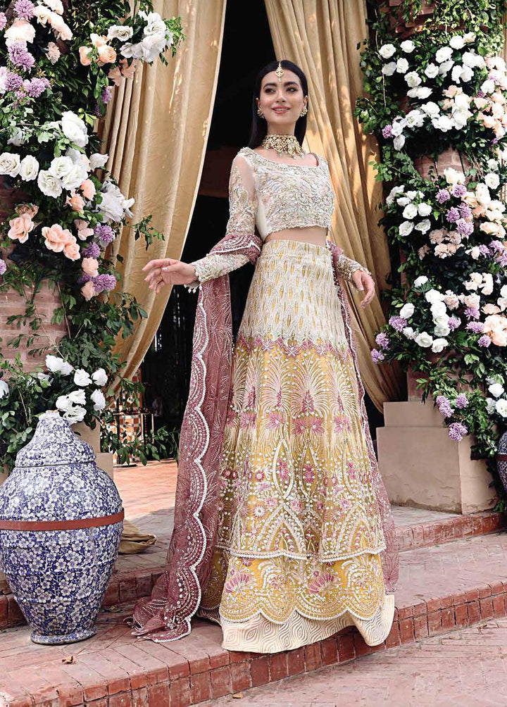 Dhee Rani By Mushq Embroidered Net Suits Unstitched 3 Piece MQ21WD TDL21-06 Wafaa - Wedding Collection