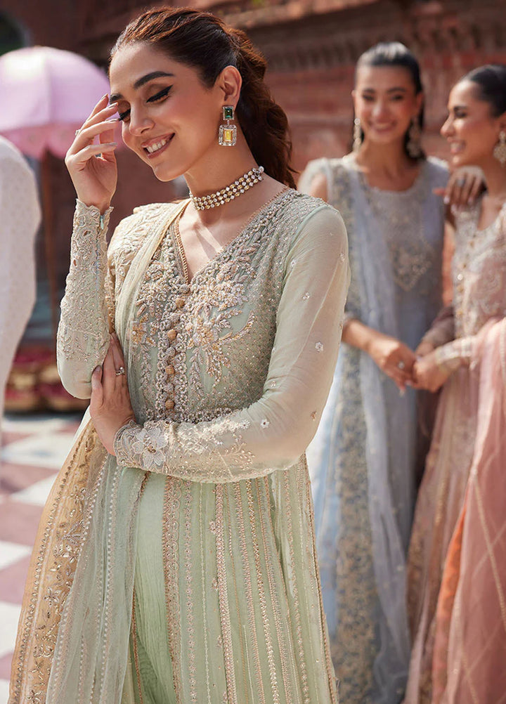 Mushq Embroidered Chiffon Suits Unstitched 3 Piece MQ25MR BOM-15 Shahana - Formals Collection
