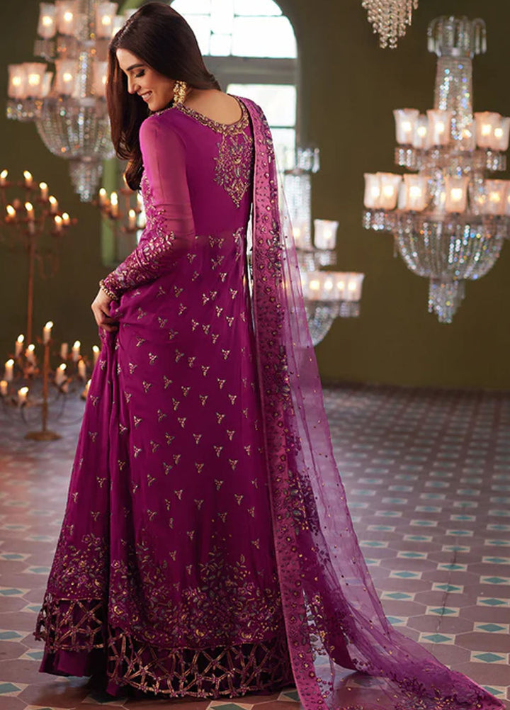 Mushq Embroidered Chiffon Suits Unstitched 3 Piece MQ25MR BOM-16 Shehrzad - Formals Collection
