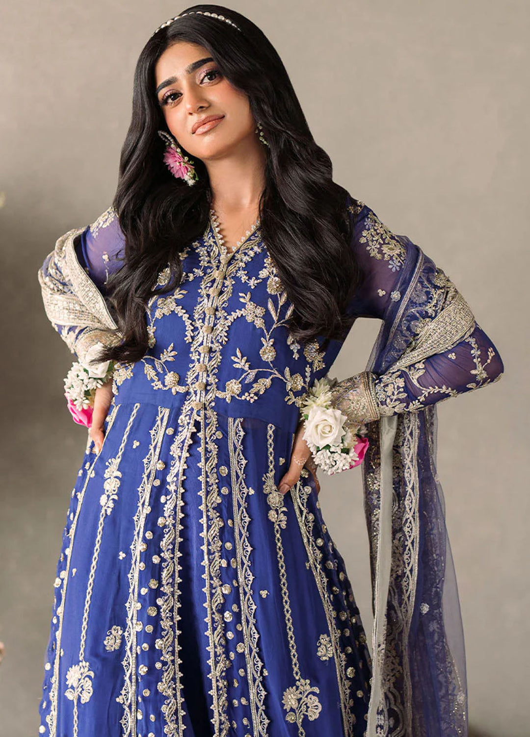 Mushq Embroidered Chiffon Suits Unstitched 3 Piece MQ25MR BOM-19 Sehar - Formals Collection