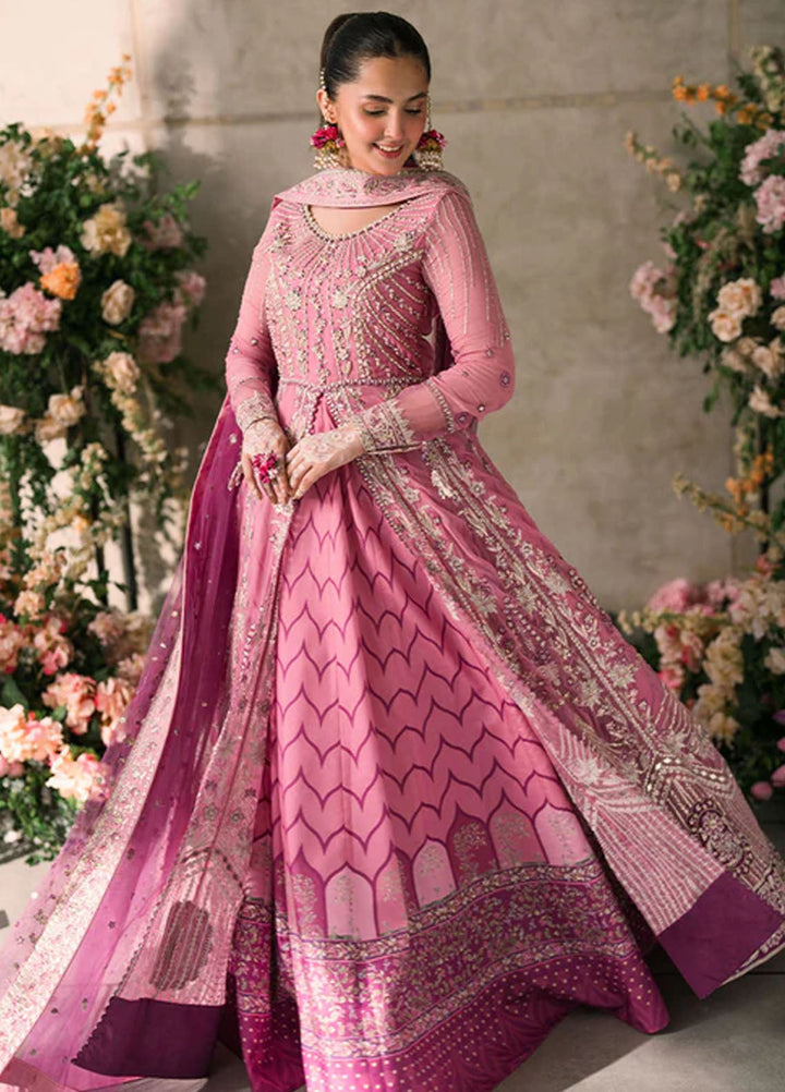 Mushq Embroidered Chiffon Suits Unstitched 3 Piece MQ25MR MCH-08 Dua - Formals Collection