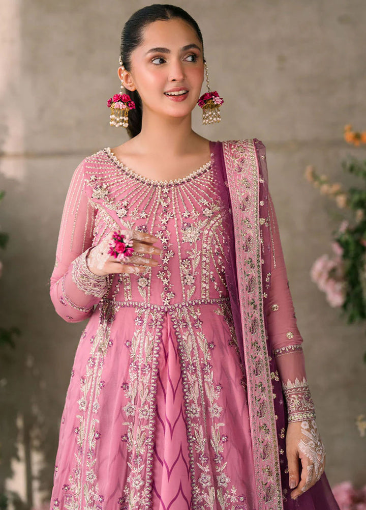 Mushq Embroidered Chiffon Suits Unstitched 3 Piece MQ25MR MCH-08 Dua - Formals Collection