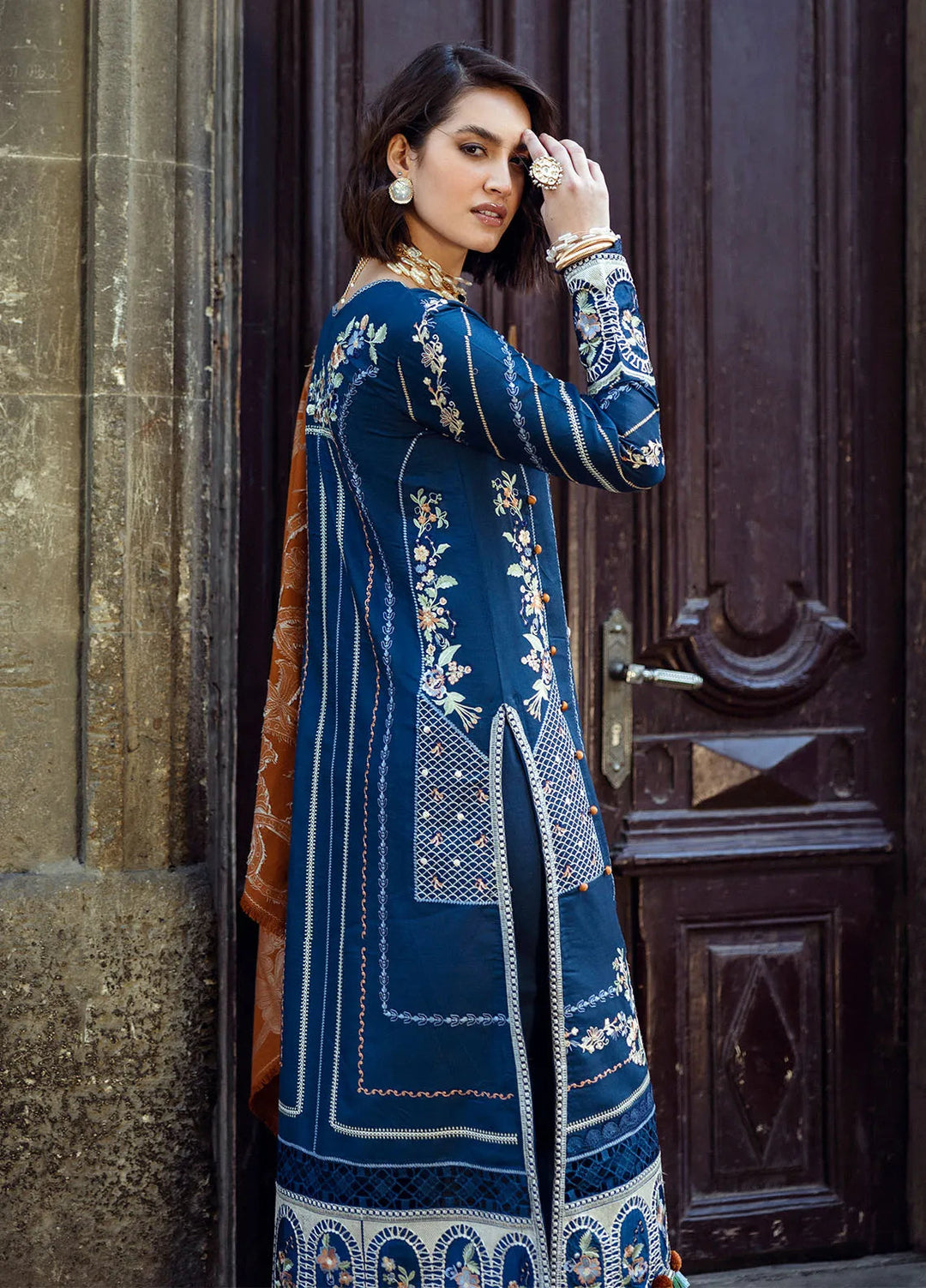 Mushq Embroidered Crepe Suit Unstitched 3 Piece MQ24BW Sweet Surrender - Winter Collection