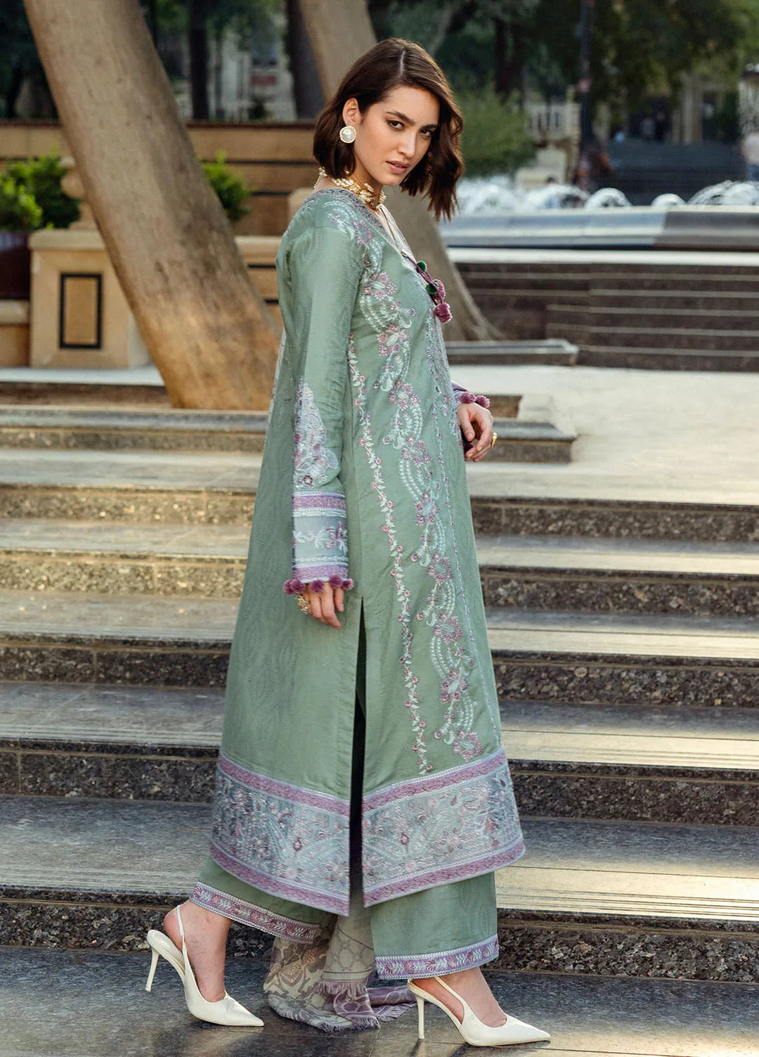 Mushq Embroidered Dobby Suit Unstitched 3 Piece MQ24BW Sweet Union - Winter Collection