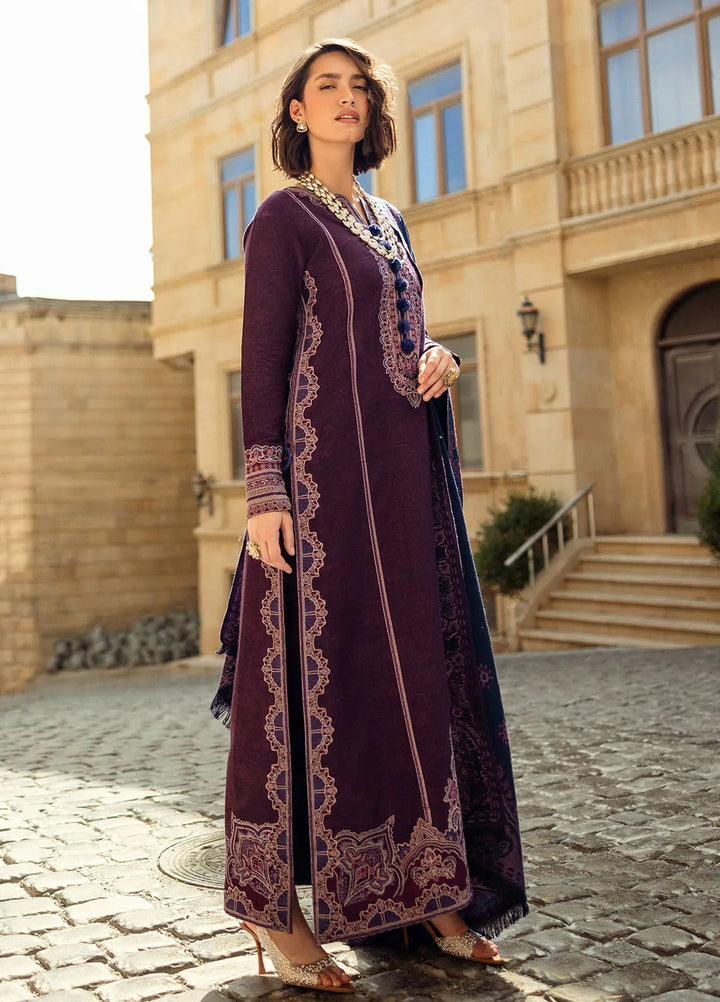 Mushq Embroidered Jacquard Suit Unstitched 3 Piece MQ24BW Endless Passion - Winter Collection