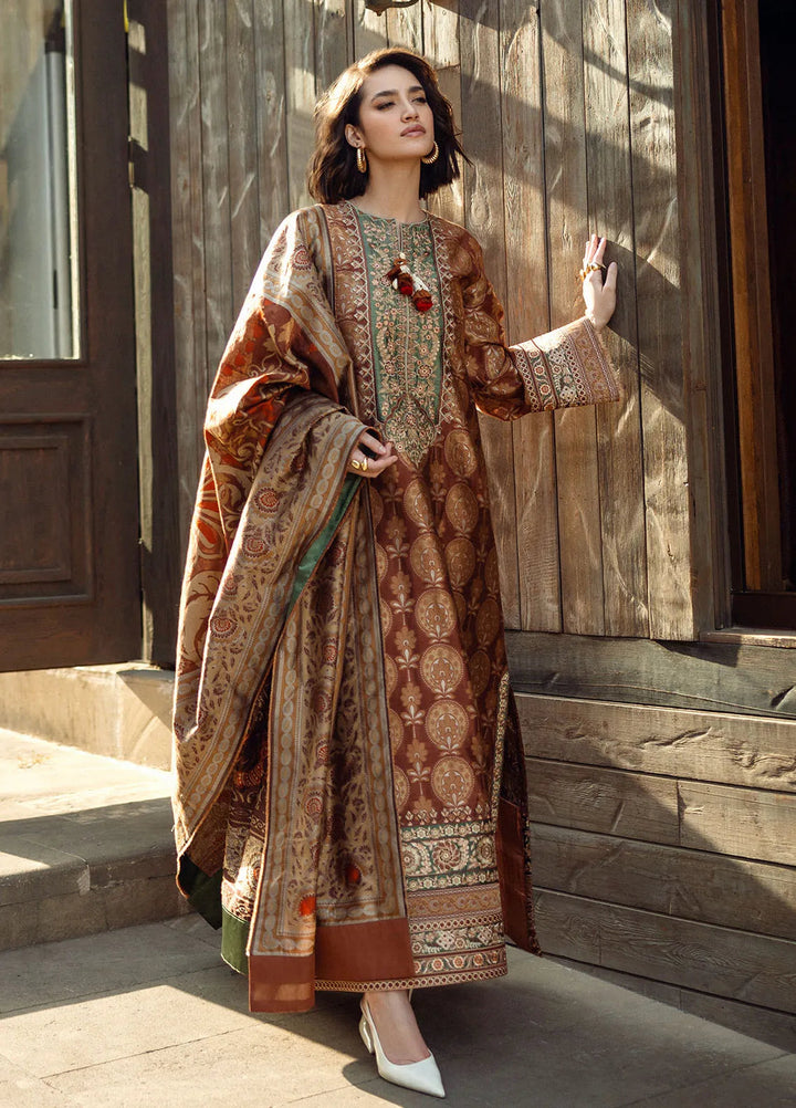 Mushq Embroidered Jacquard Suit Unstitched 3 Piece MQ24BW Eternal Promise - Winter Collection