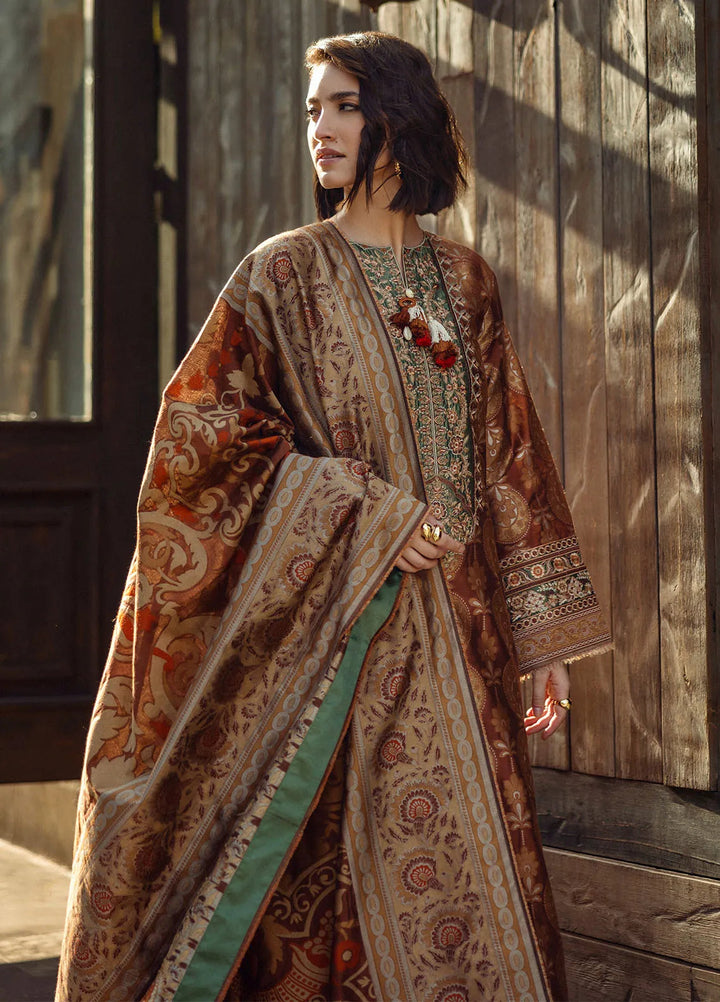 Mushq Embroidered Jacquard Suit Unstitched 3 Piece MQ24BW Eternal Promise - Winter Collection
