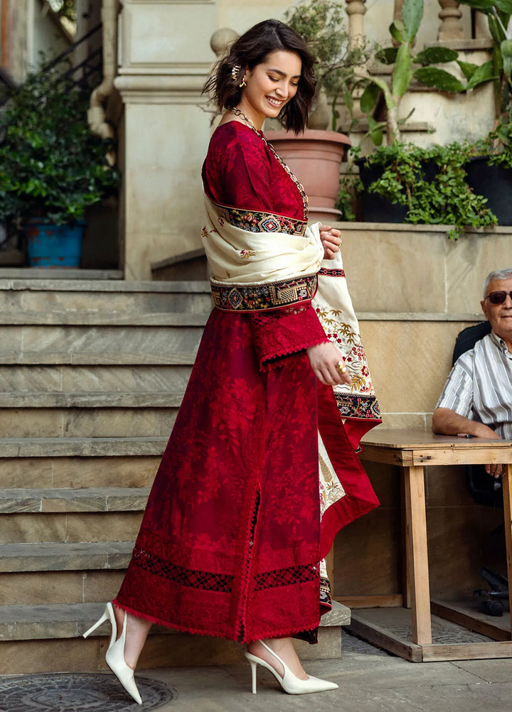 Mushq Embroidered Jacquard Suit Unstitched 3 Piece MQ24BW Flying Kiss - Winter Collection