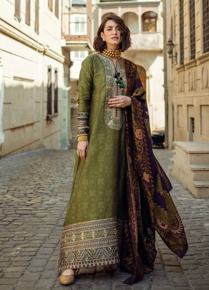 Mushq Embroidered Jacquard Suit Unstitched 3 Piece MQ24BW Gentle Touch - Winter Collection