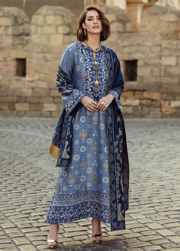 Mushq Embroidered Jacquard Suit Unstitched 3 Piece MQ24BW Tender Glance - Winter Collection