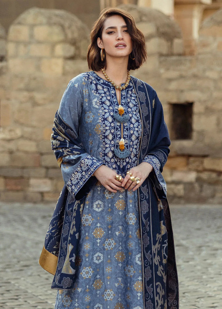 Mushq Embroidered Jacquard Suit Unstitched 3 Piece MQ24BW Tender Glance - Winter Collection