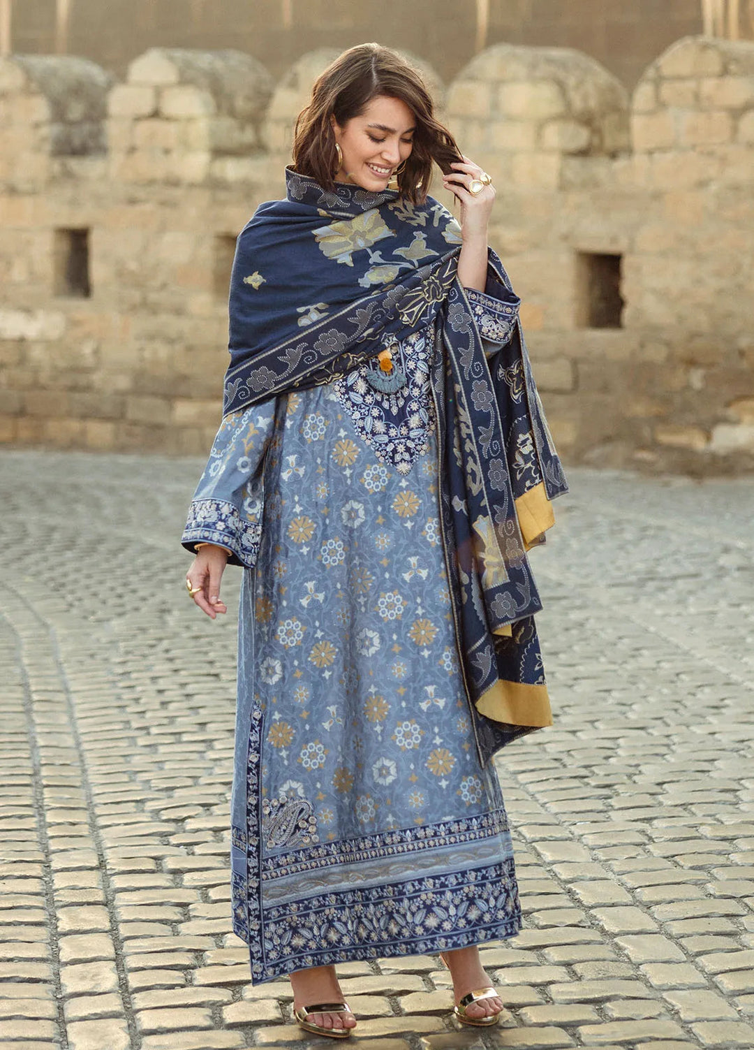 Mushq Embroidered Jacquard Suit Unstitched 3 Piece MQ24BW Tender Glance - Winter Collection