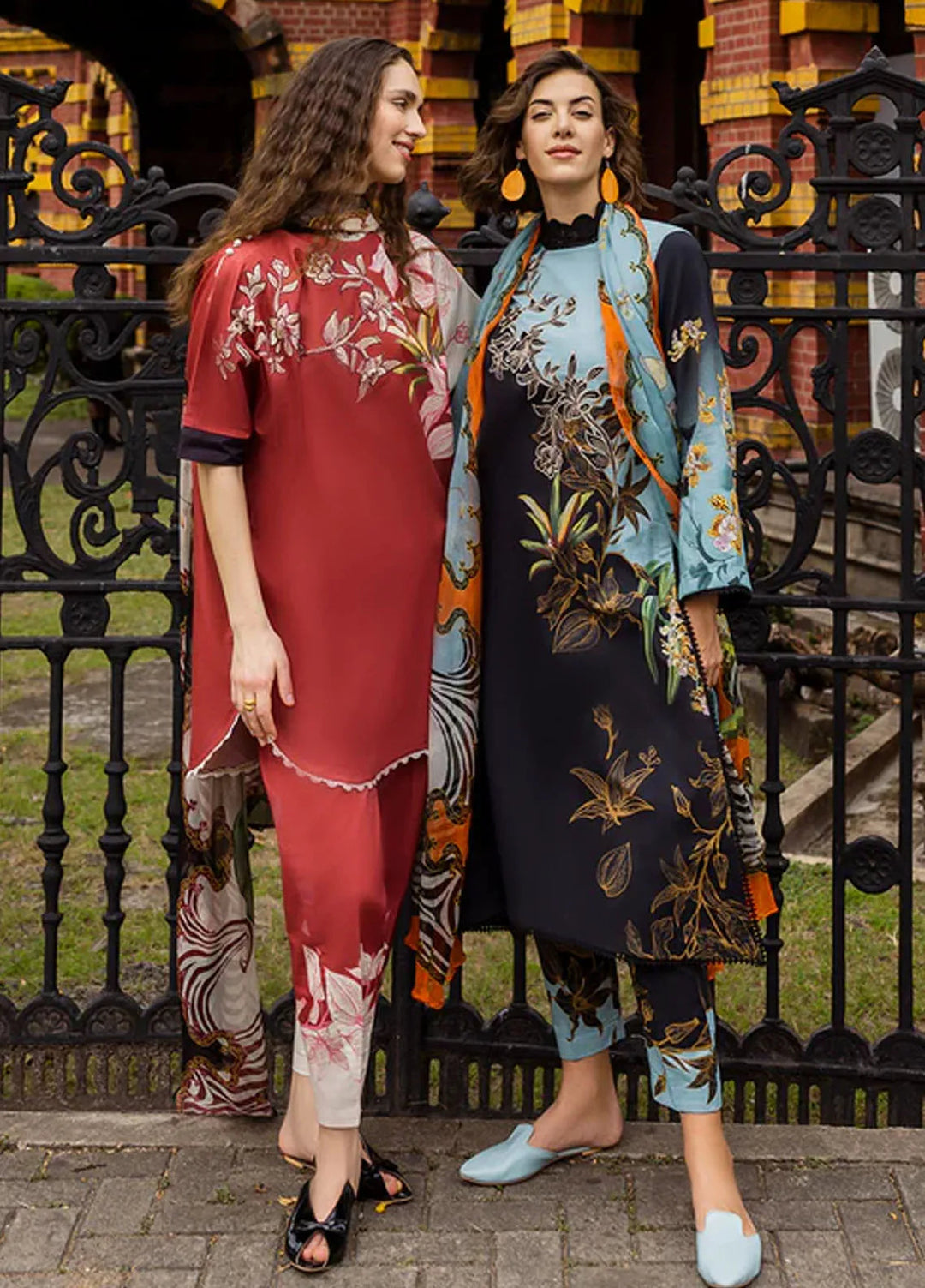 Mushq Embroidered Lawn Suits Unstitched 3 Piece MQ25LD D-10A Fiorella - Summer Collection