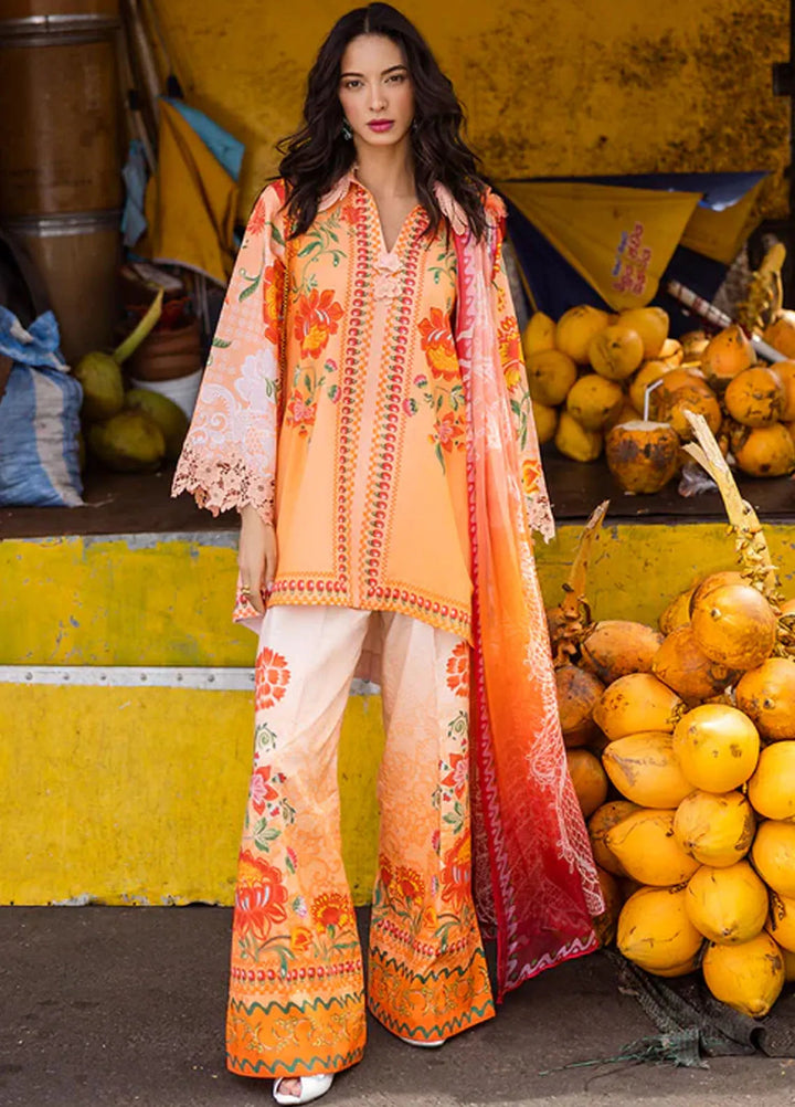 Mushq Embroidered Lawn Suits Unstitched 3 Piece MQ25LD D-2B Noemi - Summer Collection