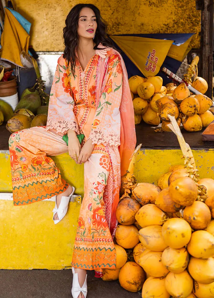 Mushq Embroidered Lawn Suits Unstitched 3 Piece MQ25LD D-2B Noemi - Summer Collection