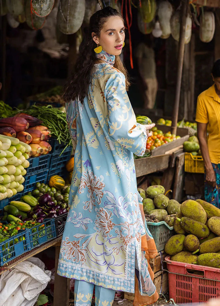 Mushq Embroidered Lawn Suits Unstitched 3 Piece MQ25LD D-3A Zita - Summer Collection