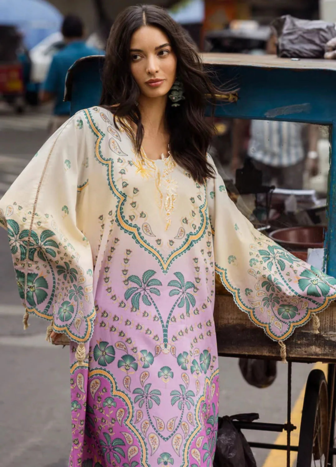 Mushq Embroidered Lawn Suits Unstitched 3 Piece MQ25LD D-4A Valeria - Summer Collection