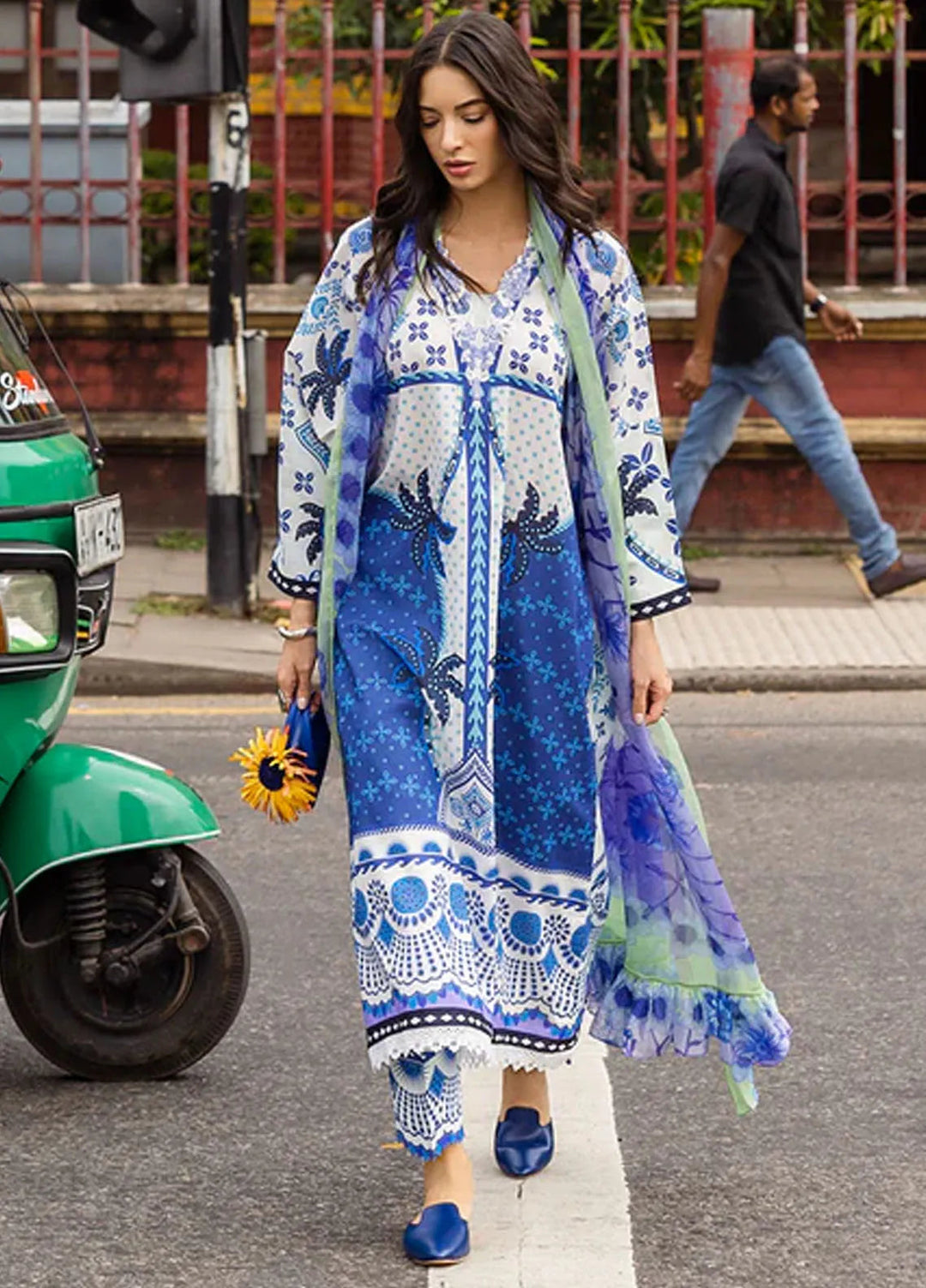 Mushq Embroidered Lawn Suits Unstitched 3 Piece MQ25LD D-6B Ksenia - Summer Collection