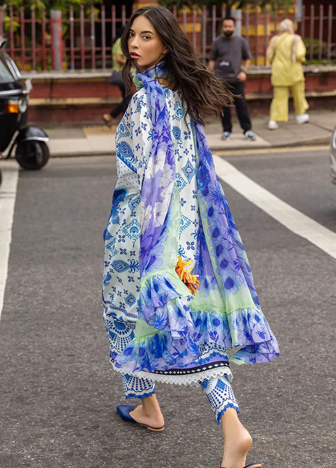 Mushq Embroidered Lawn Suits Unstitched 3 Piece MQ25LD D-6B Ksenia - Summer Collection