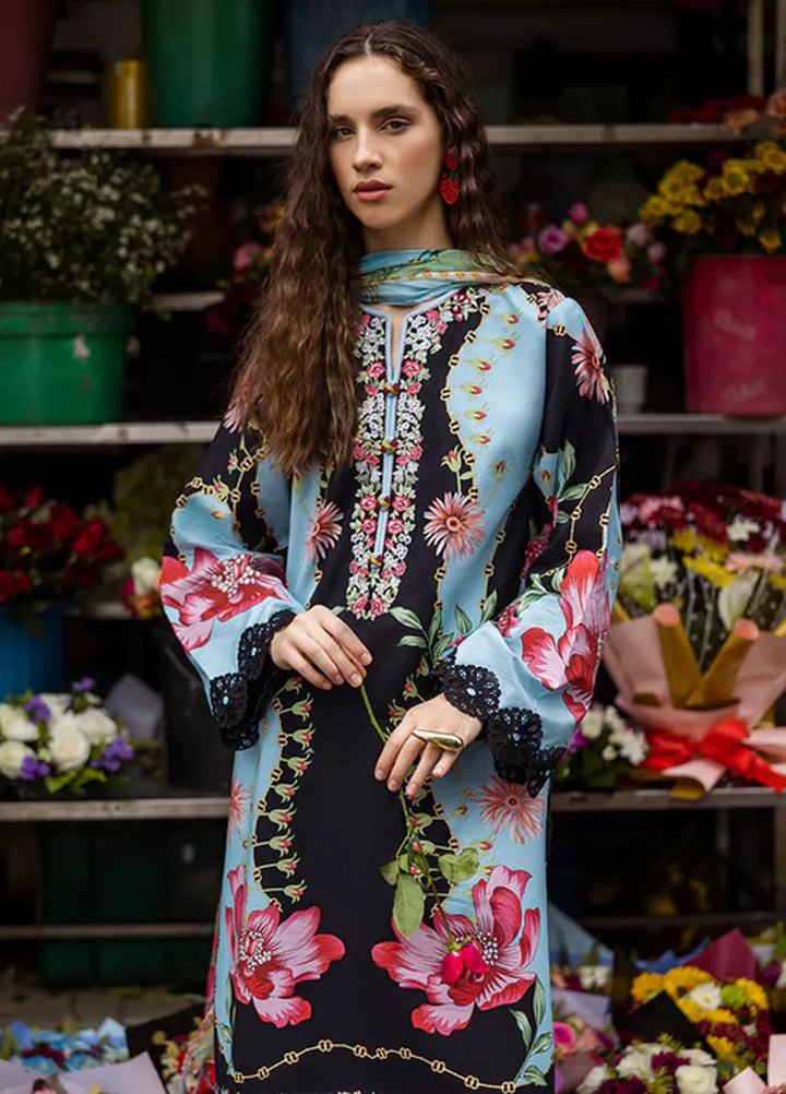 Mushq Embroidered Lawn Suits Unstitched 3 Piece MQ25LD D-8A Renata - Summer Collection