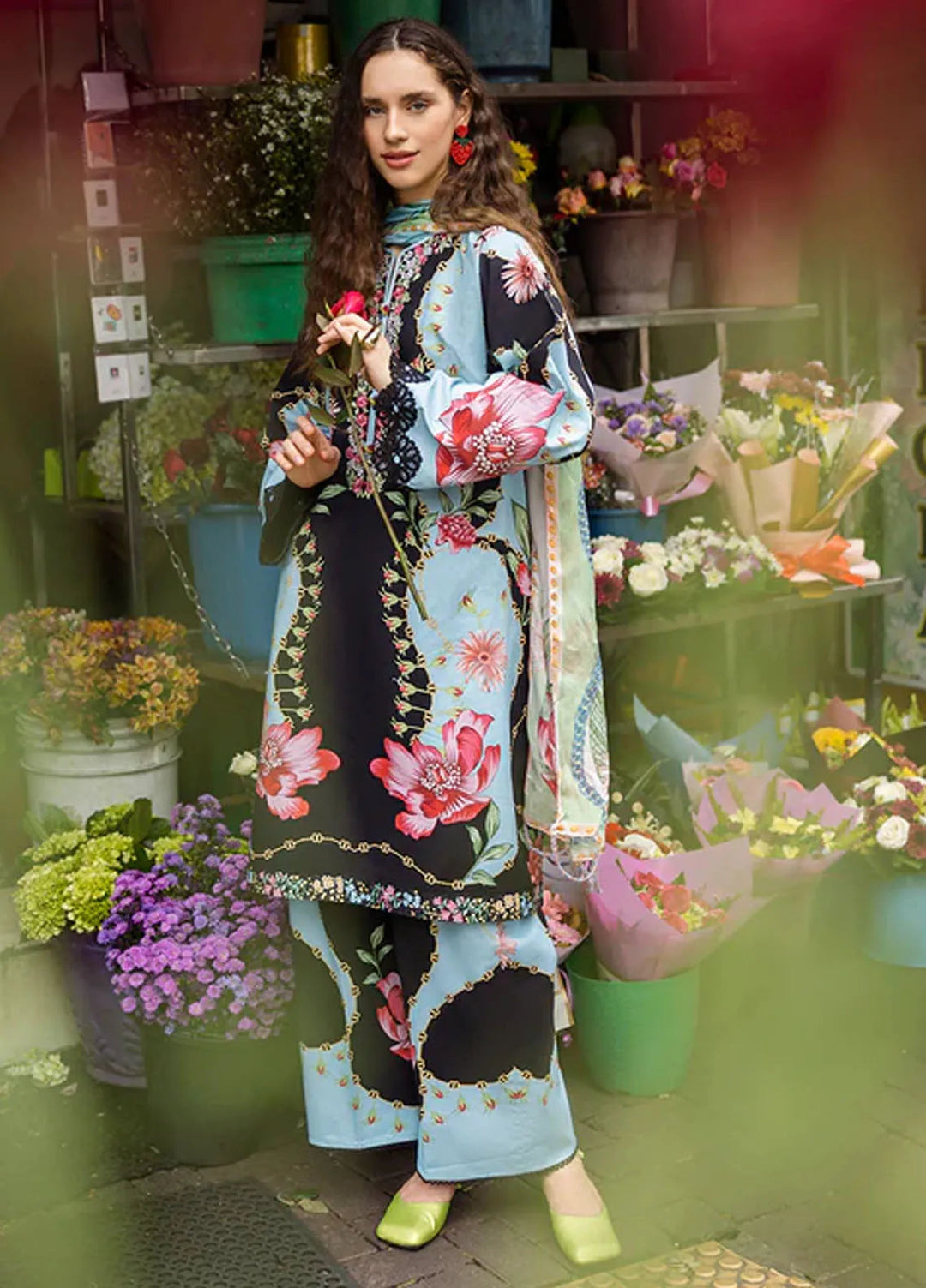 Mushq Embroidered Lawn Suits Unstitched 3 Piece MQ25LD D-8A Renata - Summer Collection