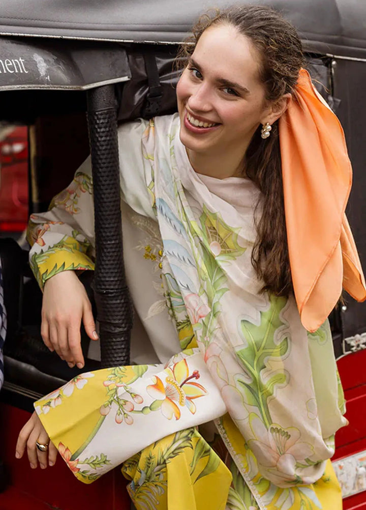 Mushq Embroidered Lawn Suits Unstitched 3 Piece MQ25LD D-9A Corina - Summer Collection