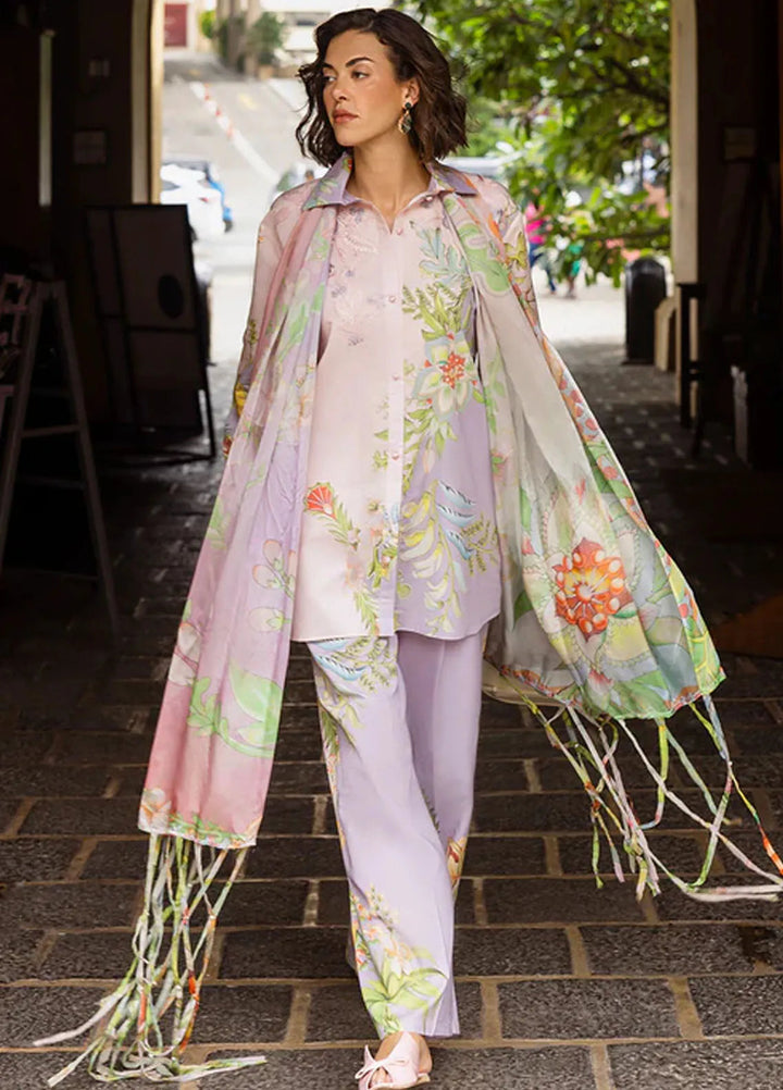 Mushq Embroidered Lawn Suits Unstitched 3 Piece MQ25LD D-9B Erminia - Summer Collection