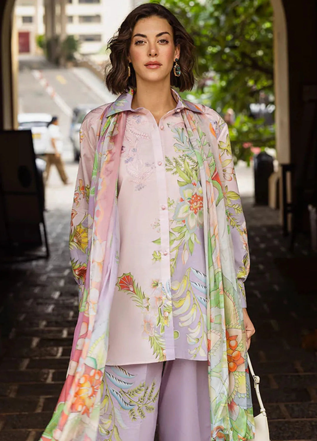 Mushq Embroidered Lawn Suits Unstitched 3 Piece MQ25LD D-9B Erminia - Summer Collection