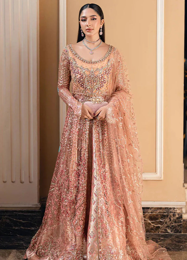 Mushq Embroidered Net Suit Unstitched 4 Piece MQ25MW MWD-02 Yaari - Formals Collection