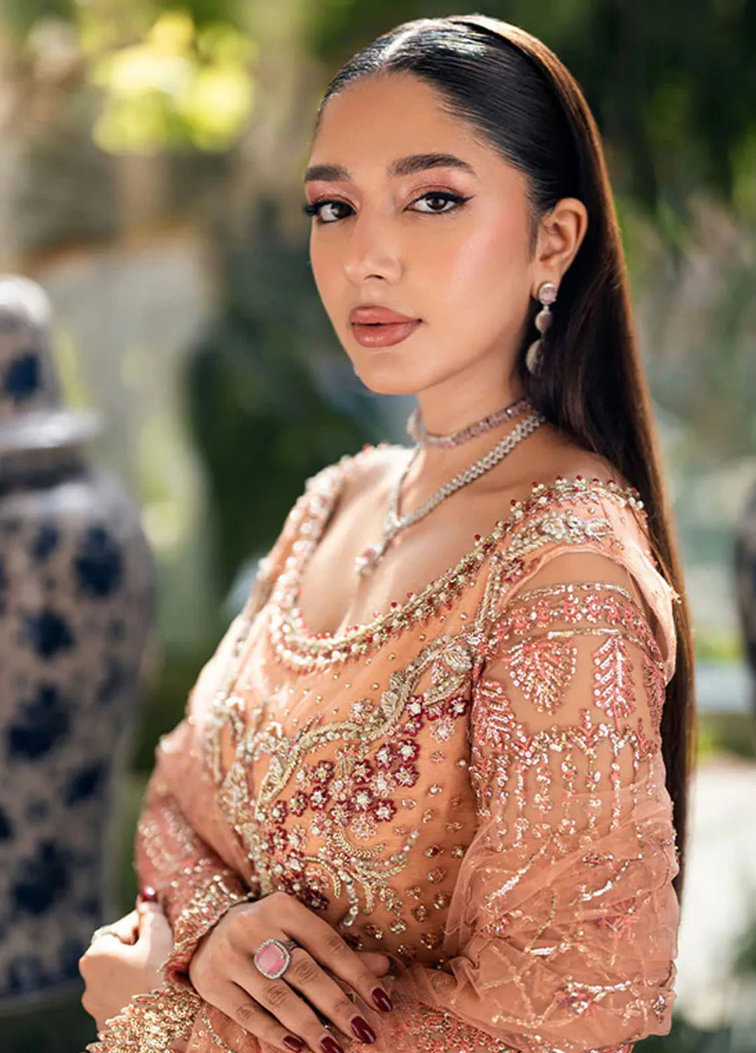 Mushq Embroidered Net Suit Unstitched 4 Piece MQ25MW MWD-02 Yaari - Formals Collection