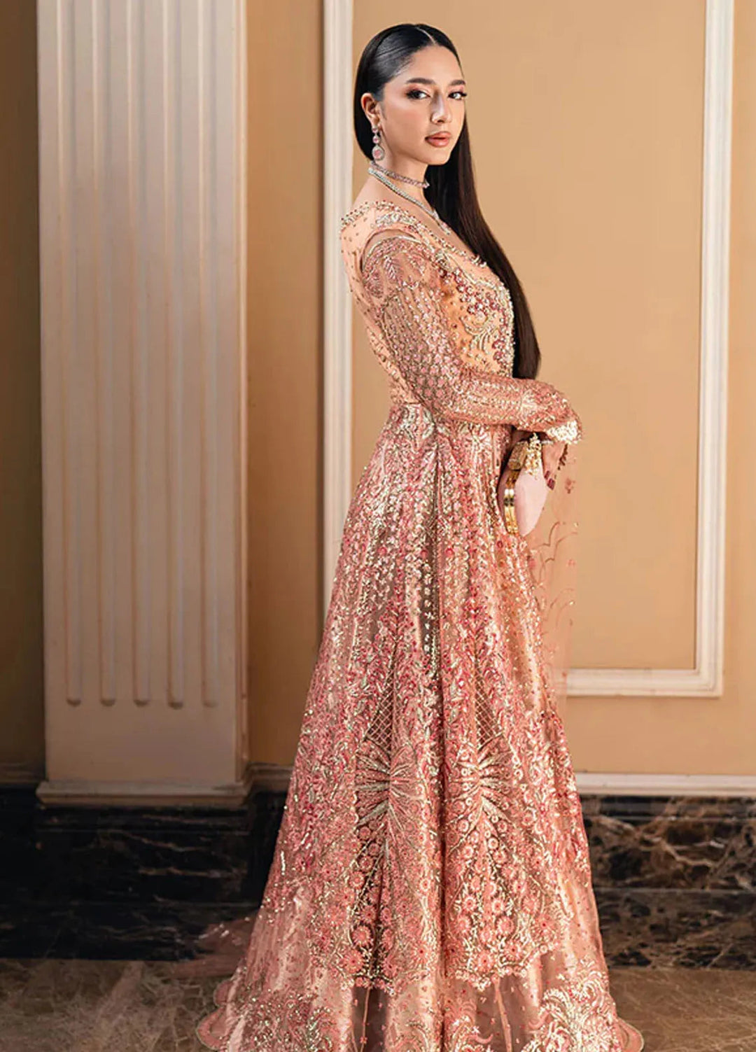 Mushq Embroidered Net Suit Unstitched 4 Piece MQ25MW MWD-02 Yaari - Formals Collection