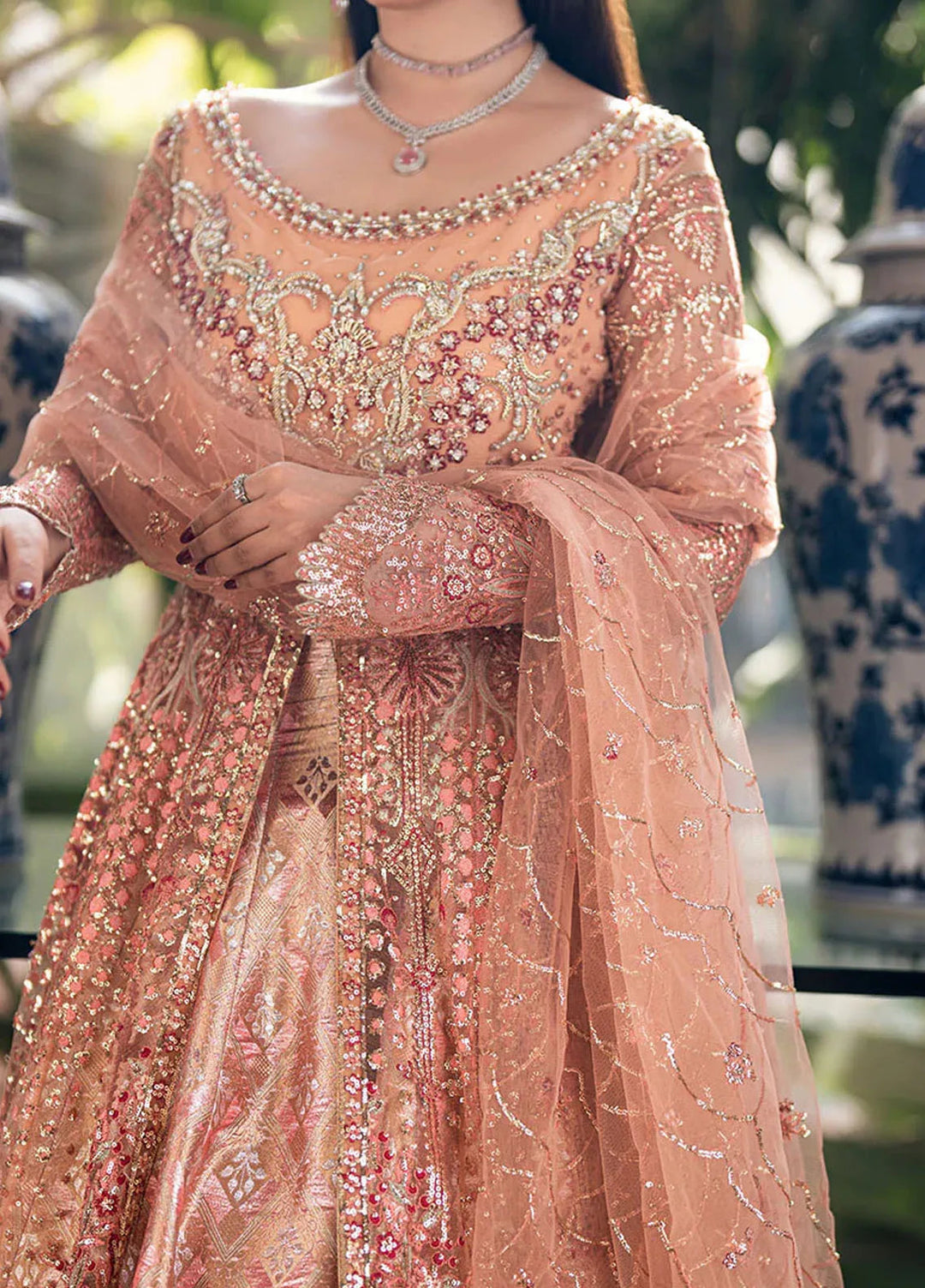 Mushq Embroidered Net Suit Unstitched 4 Piece MQ25MW MWD-02 Yaari - Formals Collection