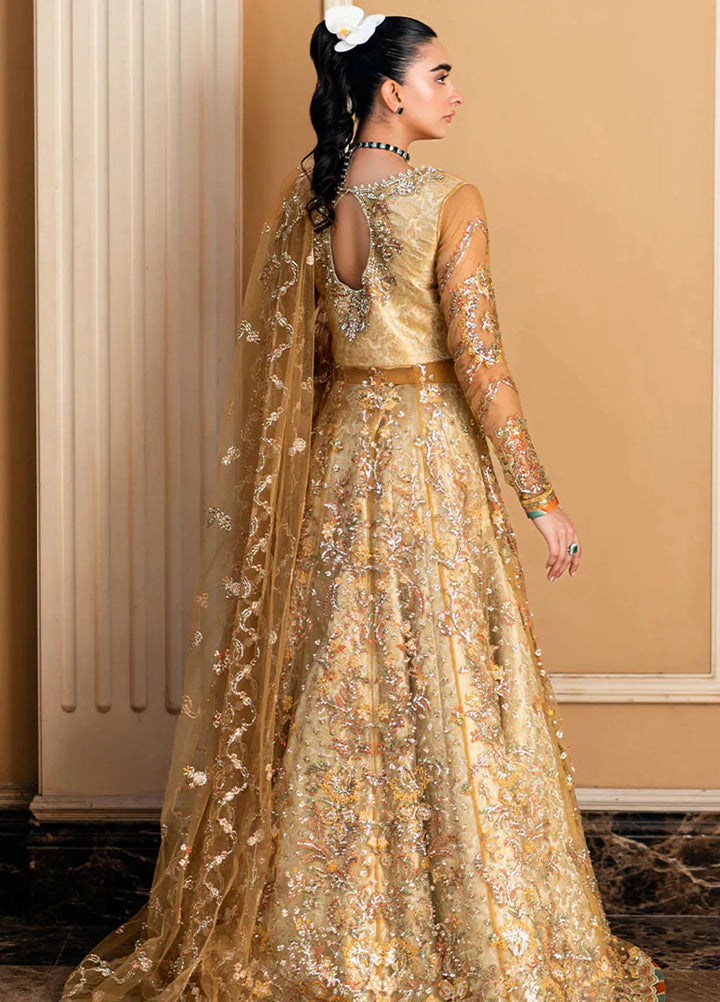 Mushq Embroidered Net Suit Unstitched 4 Piece MQ25MW MWD-03 Sitaray - Formals Collection