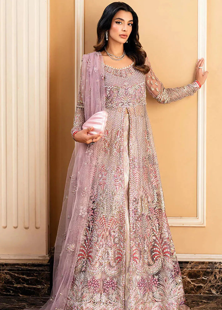 Mushq Embroidered Net Suit Unstitched 4 Piece MQ25MW MWD-05 Waday - Formals Collection