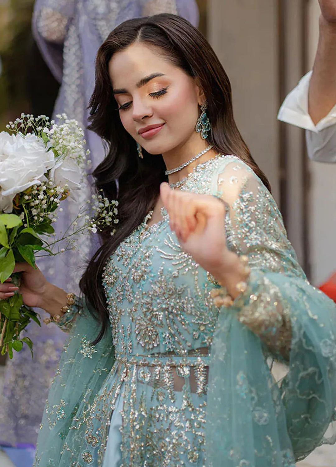 Mushq Embroidered Net Suit Unstitched 4 Piece MQ25MW MWD-06 Dou Pal - Formals Collection