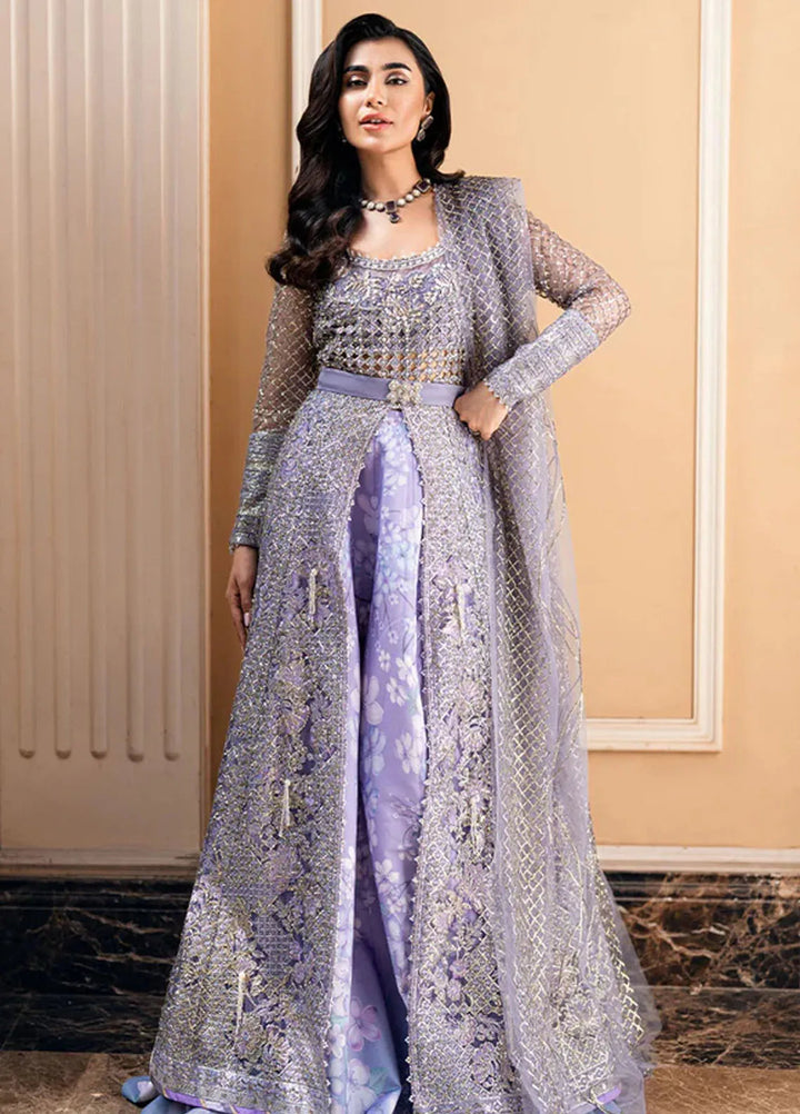 Mushq Embroidered Net Suit Unstitched 4 Piece MQ25MW MWD-08 Payaal - Formals Collection