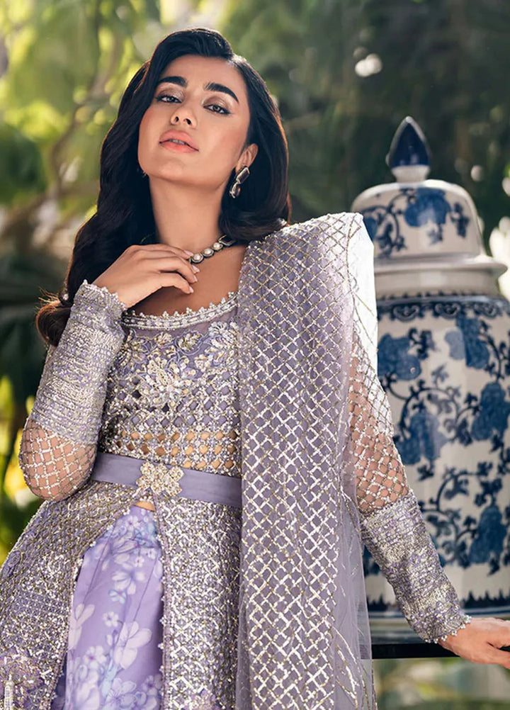 Mushq Embroidered Net Suit Unstitched 4 Piece MQ25MW MWD-08 Payaal - Formals Collection