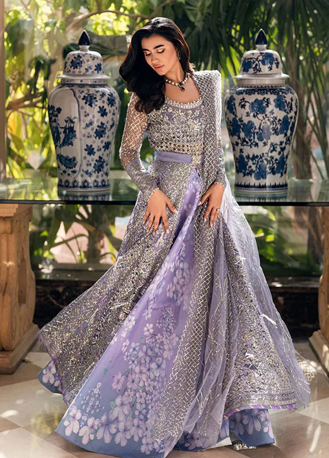 Mushq Embroidered Net Suit Unstitched 4 Piece MQ25MW MWD-08 Payaal - Formals Collection