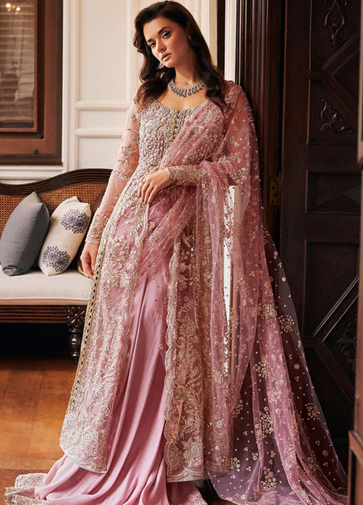 Mushq Embroidered Net Suits Unstitched 3 Piece MQ25MR BOM-04 Luster - Formals Collection