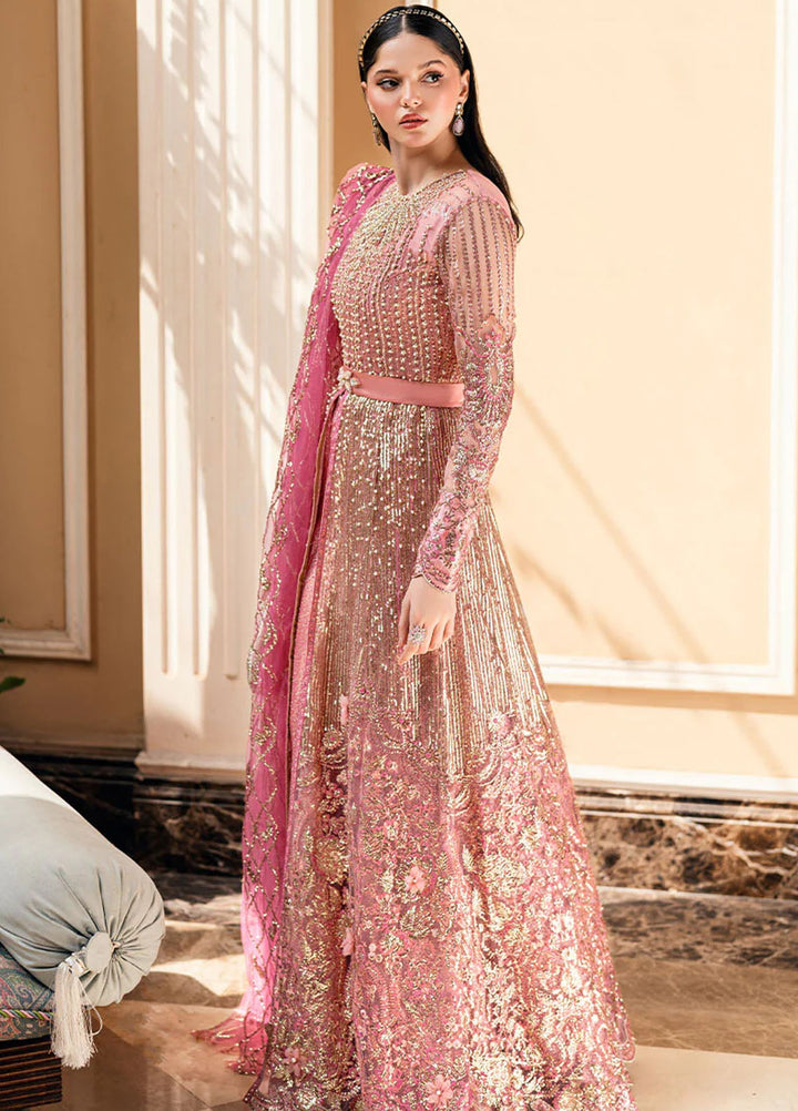 Mushq Embroidered Net Suits Unstitched 3 Piece MQ25MR MWD-04 Bonafide - Formals Collection