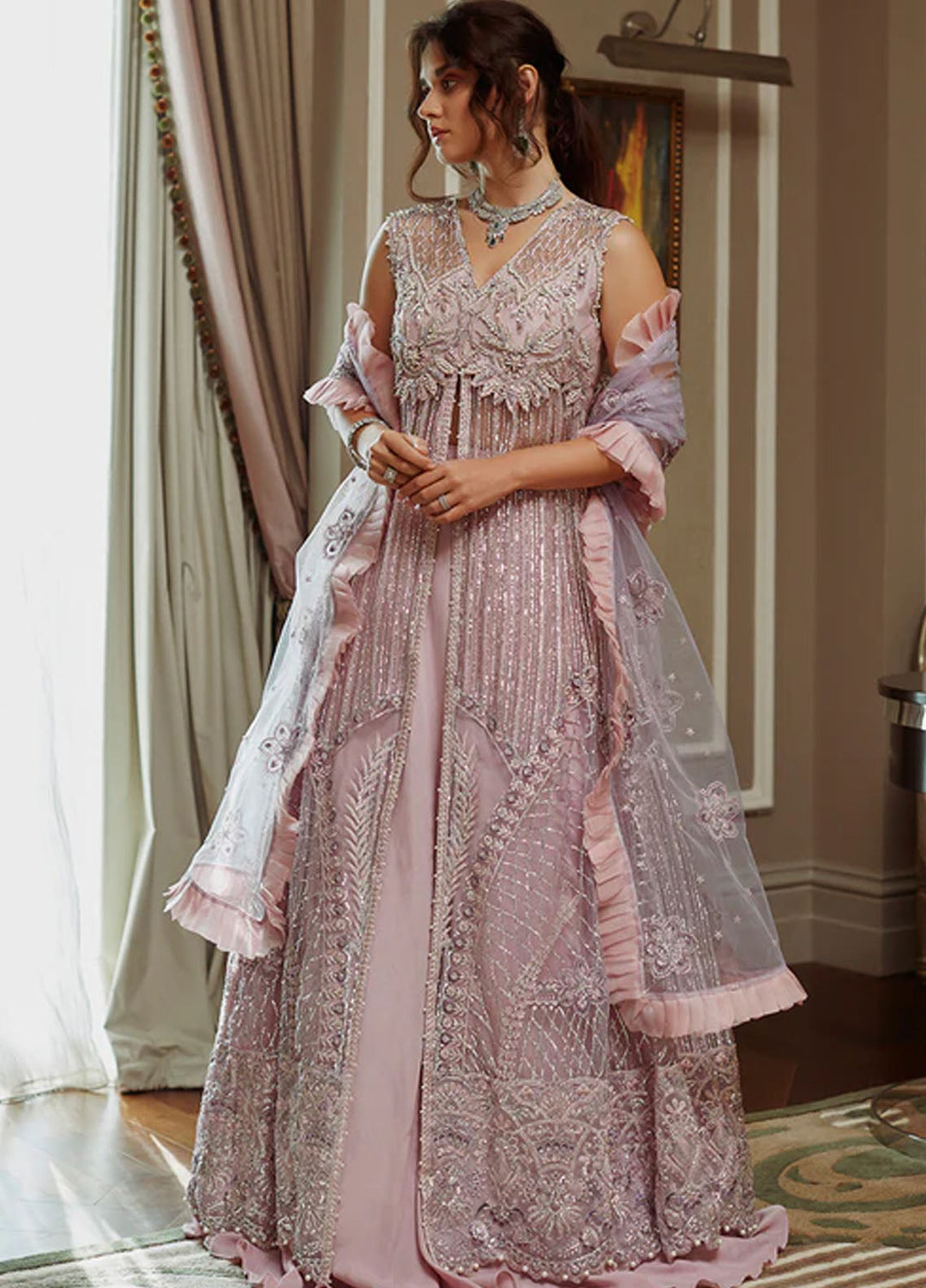 Mushq Embroidered Raw Silk Suits Unstitched 3 Piece MQ25MR BOM-05 Mabel - Formals Collection