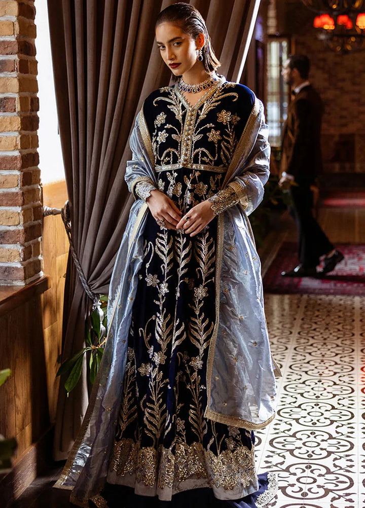 Mushq Embroidered Velvet Suit Unstitched 3 Piece MPS-01 Timeless Mirage - Formal Collection