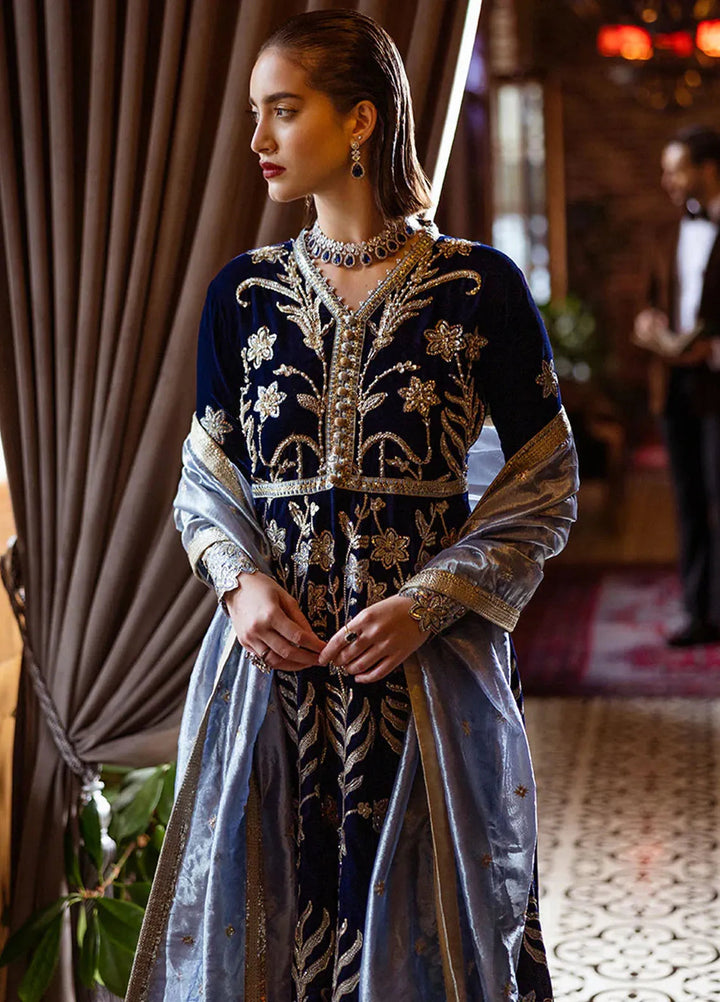 Mushq Embroidered Velvet Suit Unstitched 3 Piece MPS-01 Timeless Mirage - Formal Collection